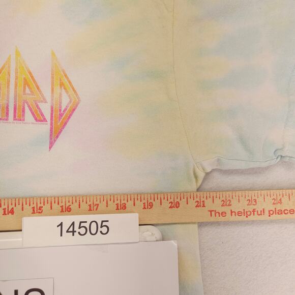 Def Leppard Band Graphic Short Sleeve Crew Neck Shirt Womens Size L Tie Dye - Picture 6 of 9